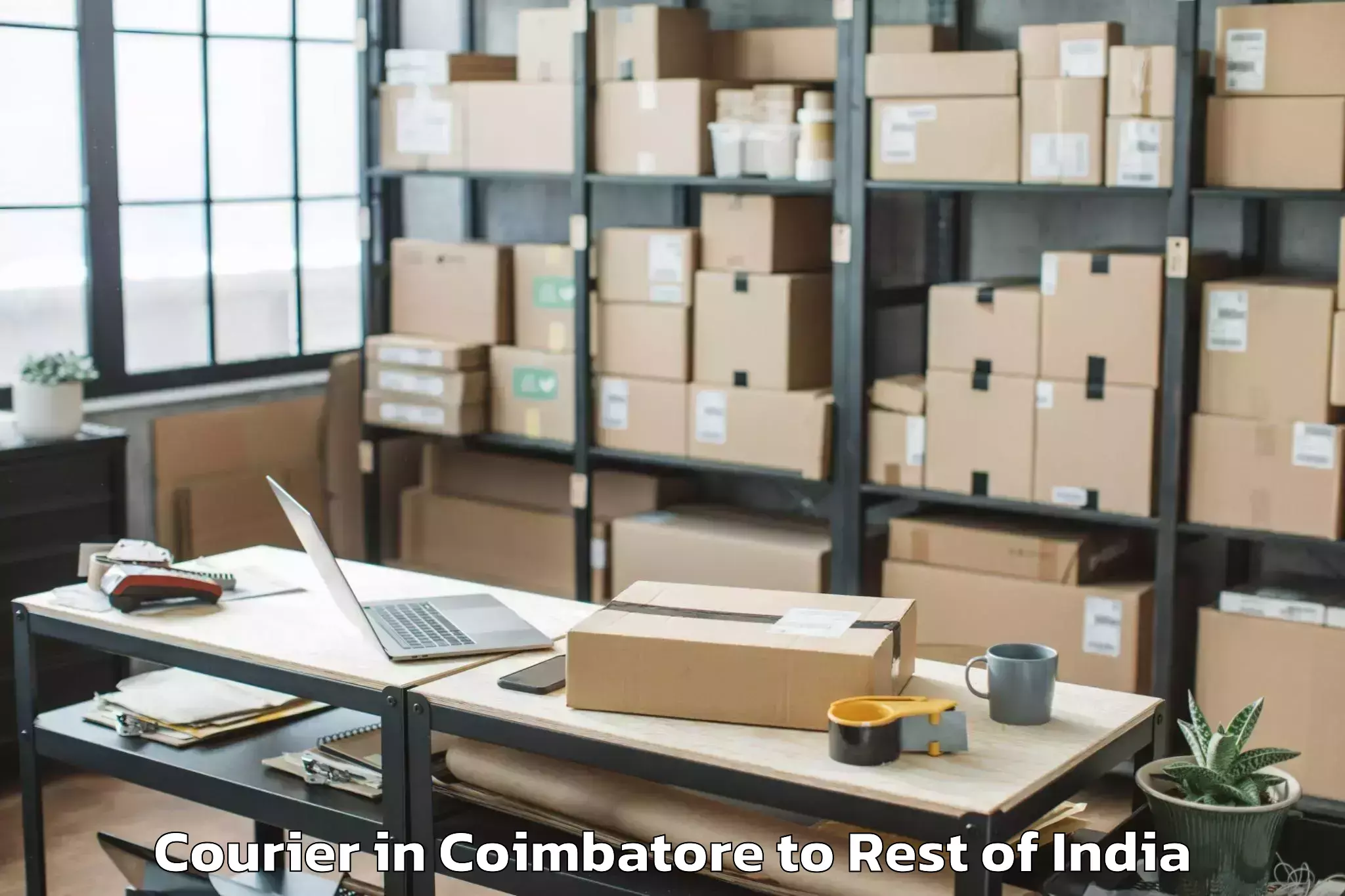 Book Your Coimbatore to Abishekapatti Courier Today